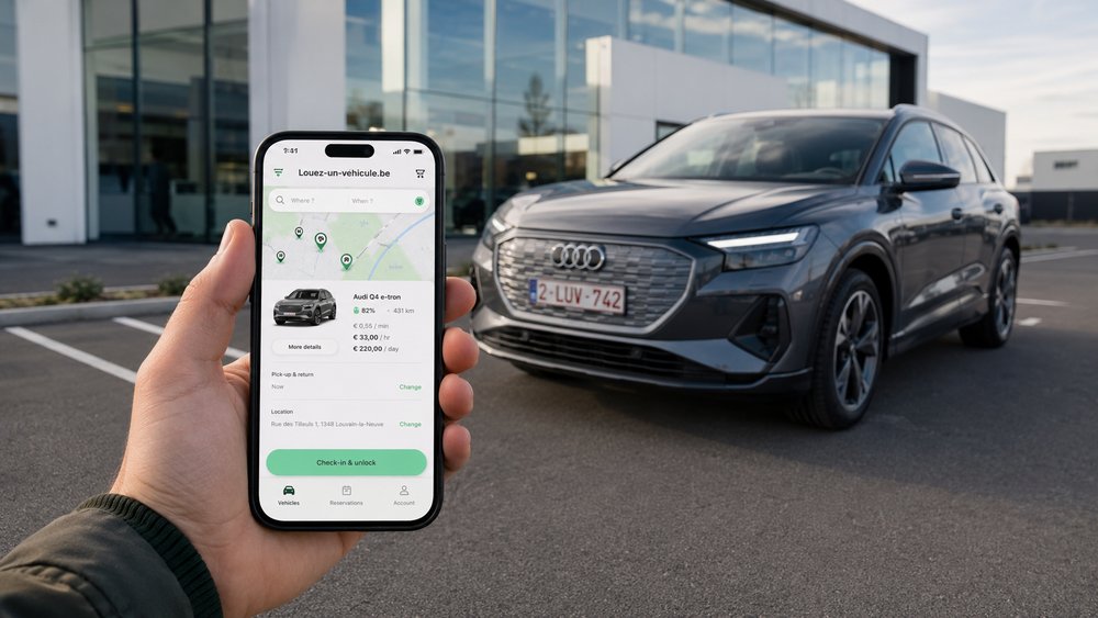 Location de voiture avec application : réserver, déverrouiller et partir simplement